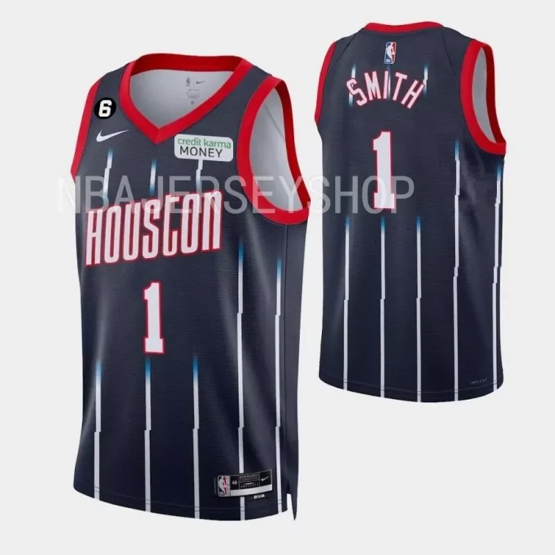 Houston Rockets City Blue #Blank Custom Name Number Basketball jersey - Image 4